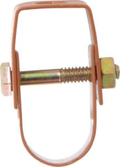 Empire - 3/4" Pipe, 3/8" Rod, Carbon Steel Adjustable Clevis Hanger - Copper Plated - Apex Tool & Supply