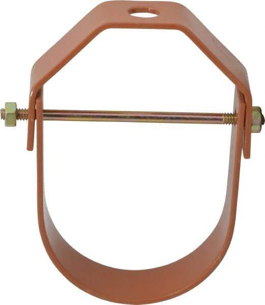 Empire - 3" Pipe, 1/2" Rod, Carbon Steel Adjustable Clevis Hanger - Copper Plated - Apex Tool & Supply