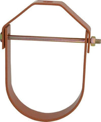 Empire - 4" Pipe, 5/8" Rod, Carbon Steel Adjustable Clevis Hanger - Copper Plated - Apex Tool & Supply