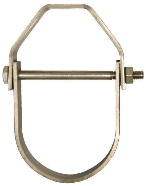 Empire - 2-1/2" Pipe, 1/2" Rod, Grade 304 Stainless Steel Adjustable Clevis Hanger - Apex Tool & Supply