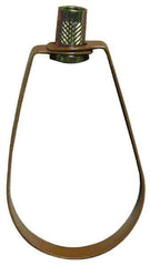 Empire - 2-1/2" Pipe, 1/2" Rod, Carbon Steel Emlok Swivel Ring Hanger - Copper Plated, 600 Lb Capacity - Apex Tool & Supply