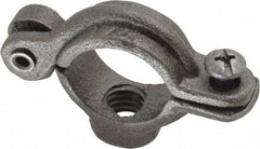 Empire - 1/2" Pipe, 3/8" Rod, Malleable Iron Split Ring Hanger - Black, 180 Lb Capacity - Apex Tool & Supply