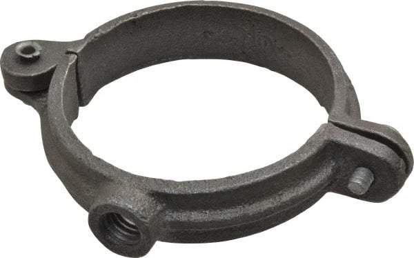 Empire - 2" Pipe, 3/8" Rod, Malleable Iron Split Ring Hanger - Black, 180 Lb Capacity - Apex Tool & Supply