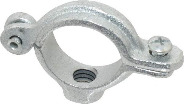 Empire - 3/4" Pipe, 3/8" Rod, Malleable Iron Split Ring Hanger - Electro Galvanized, 180 Lb Capacity - Apex Tool & Supply