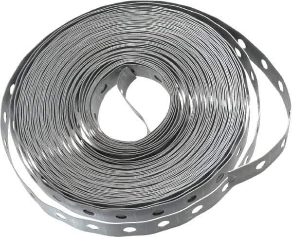 Empire - 50' x 3/4" Pre-Galvanized Carbon Steel Hanger Strapping - 22 Gauge - Apex Tool & Supply