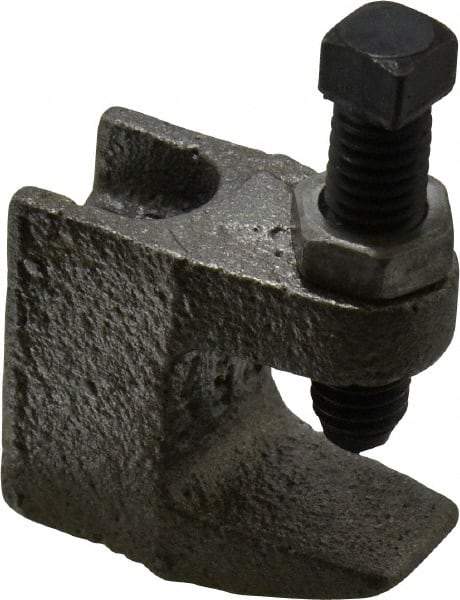 Empire - 3/4" Max Flange Thickness, 3/8" Rod Top Beam Clamp - 350 Lb Capacity, Ductile Iron - Apex Tool & Supply