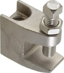 Empire - 3/4" Max Flange Thickness, 1/2" Rod Top Beam Clamp - 470 Lb Capacity, 304 Stainless Steel - Apex Tool & Supply