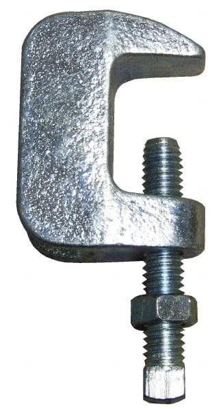 Empire - 1-1/4" Max Flange Thickness, 3/4" Rod Wide Jaw Top Beam Clamp - 900 Lb Capacity, Ductile Iron - Apex Tool & Supply