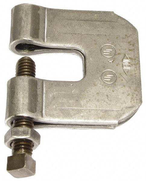 Empire - 3/4" Max Flange Thickness, 3/4" Rod C-Clamp with Locknut - 630 Lb Capacity, Carbon Steel - Apex Tool & Supply