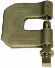 Empire - 3/4" Max Flange Thickness, 3/4" Rod C-Clamp with Locknut - 630 Lb Capacity, 304 Stainless Steel - Apex Tool & Supply