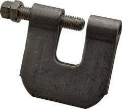 Empire - 3/4" Max Flange Thickness, 3/8" Rod C-Clamp with Locknut - 400 Lb Capacity, 304 Stainless Steel - Apex Tool & Supply