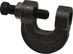 Empire - 3/4" Max Flange Thickness, 1/2" Rod C-Clamp with Locknut - 500 Lb Capacity, Ductile Iron - Apex Tool & Supply