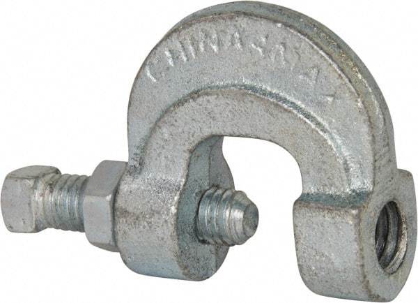 Empire - 3/4" Max Flange Thickness, 1/2" Rod C-Clamp with Locknut - 500 Lb Capacity, Ductile Iron - Apex Tool & Supply