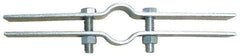 Empire - 10" Pipe, Electro Galvanized Riser Clamp - 2,500 Lb Capacity, Carbon Steel - Apex Tool & Supply
