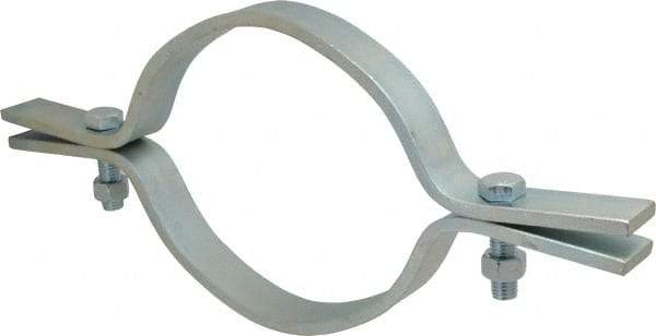 Empire - 8" Pipe, Electro Galvanized Riser Clamp - 2,500 Lb Capacity, Carbon Steel - Apex Tool & Supply