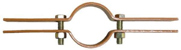 Empire - 1-1/4" Pipe, Copper Plated Riser Clamp - 250 Lb Capacity, Carbon Steel - Apex Tool & Supply