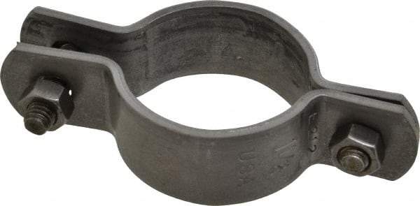 Empire - 1-1/2" Pipe, Standard Pipe Clamp - Black, 800 Lb Capacity, Carbon Steel - Apex Tool & Supply