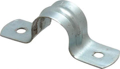 Empire - 1/2 Pipe, Carbon Steel, Galvanized Pipe, Conduit or Tube Strap - 2 Mounting Holes - Apex Tool & Supply