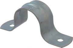 Empire - 3/4 Pipe, Carbon Steel, Galvanized Pipe, Conduit or Tube Strap - 2 Mounting Holes - Apex Tool & Supply