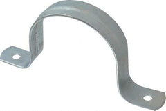 Empire - 3 Pipe, Carbon Steel, Galvanized Pipe, Conduit or Tube Strap - 2 Mounting Holes - Apex Tool & Supply