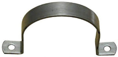 Empire - 1-1/4 Pipe, Grade 304 Stainless Steel, Pipe, Conduit or Tube Strap - 2 Mounting Holes - Apex Tool & Supply