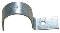 Empire - 2" Pipe, Carbon Steel, Electro Galvanized" Pipe or Conduit Strap - 1 Mounting Hole - Apex Tool & Supply