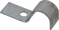 Empire - 1/2" Pipe, Carbon Steel, Electro Galvanized" Pipe or Conduit Strap - 1 Mounting Hole - Apex Tool & Supply