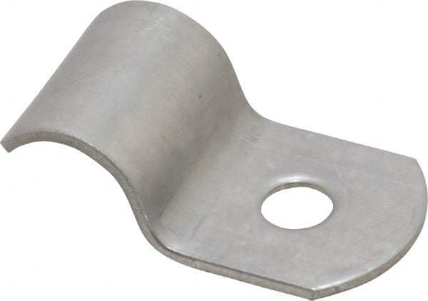 Empire - 1/4" Pipe, Grade 304 Stainless Steel," Pipe or Conduit Strap - 1 Mounting Hole - Apex Tool & Supply