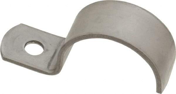 Empire - 1" Pipe, Grade 304 Stainless Steel," Pipe or Conduit Strap - 1 Mounting Hole - Apex Tool & Supply
