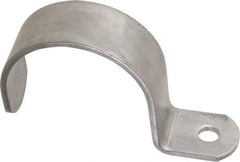 Empire - 2" Pipe, Grade 304 Stainless Steel," Pipe or Conduit Strap - 1 Mounting Hole - Apex Tool & Supply