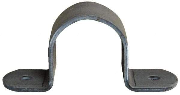 Empire - 2-1/2 Pipe, Carbon Steel, Pipe or Tube Strap - 4 Mounting Holes - Apex Tool & Supply