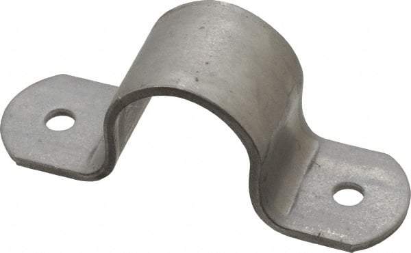 Empire - 1 Pipe, Carbon Steel, Pipe or Tube Strap - 2 Mounting Holes - Apex Tool & Supply