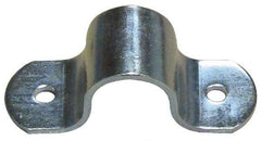 Empire - 1 Pipe, Carbon Steel, Electro Galvanized Pipe or Tube Strap - 2 Mounting Holes - Apex Tool & Supply