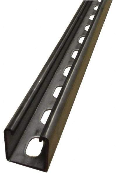 Empire - 10' Long x 1-5/8" Wide x 1-5/8" High, 12 Gauge, Stainless Steel, Punched Framing Channel & Strut - Apex Tool & Supply