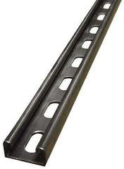 Empire - 10' Long x 1-5/8" Wide x 13/16" High, 14 Gauge, Stainless Steel, Punched Framing Channel & Strut - Apex Tool & Supply