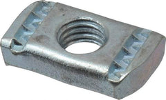 Empire - 1/2" Rod, Electro Galvanized Carbon Steel Strut Nut - Used for Attaching Hanger Rod or Other Accessories to Strut - Apex Tool & Supply