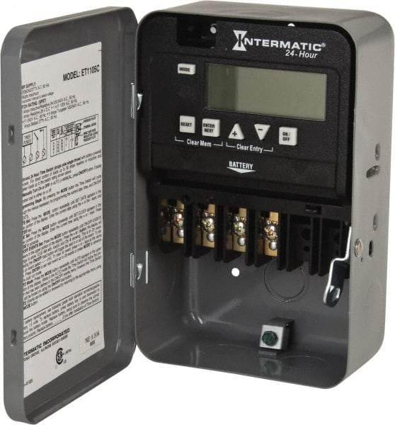 Intermatic - 24 hr Indoor Digital Electronic Timer Switch - 14 On/Off, 120/208/240/277 VAC, 50/60 Hz, - Apex Tool & Supply