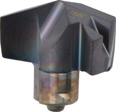 Iscar - Series ICP, 0.559" Diam Grade IC908 140° Replaceable Drill Tip - Carbide, TiAlN Finish, 14 Seat Size, Through Coolant - Apex Tool & Supply