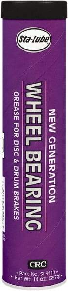 CRC - 14 oz Cartridge Lithium Complex Gel Paste Grease - Amber, Nonflammable, 325°F Max Temp, NLGIG 2, - Apex Tool & Supply