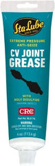 CRC - 4 oz Carded Lithium-12 Gel Paste Grease - Dark Gray, Nonflammable, 275°F Max Temp, NLGIG 1, - Apex Tool & Supply