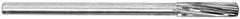 Interstate - 2" High Speed Steel 12 Flute Chucking Reamer - Spiral Flute, 1-1/2" Straight Shank, 4" Flute Length, 14" OAL - Apex Tool & Supply