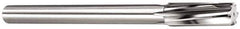 Made in USA - 7/8" Carbide-Tipped 6 Flute Chucking Reamer - Spiral Flute, 3/4" Straight Shank, 2-5/8" Flute Length, 10" OAL - Apex Tool & Supply