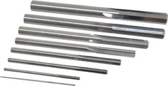 Value Collection - 1/32" to 1/4", Chucking Reamer Set - Straight Flute, Right Hand Cut, 8 Pieces - Apex Tool & Supply