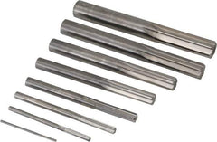 Value Collection - 1/16" to 1/2", Chucking Reamer Set - Straight Flute, Right Hand Cut, 8 Pieces - Apex Tool & Supply