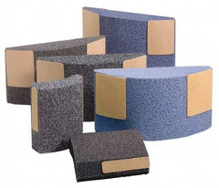 Norton - 5" Wide x 6" High x 1-1/2" Thick Grinding Segment - Aluminum Oxide, 30 Grit, Hardness G, Blue Print No. ME20579 - Apex Tool & Supply