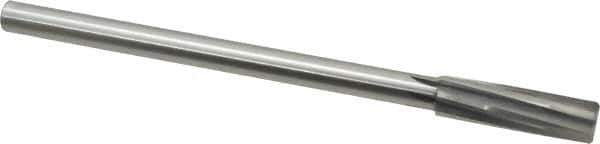 Made in USA - 9/16" Carbide-Tipped 6 Flute Chucking Reamer - Spiral Flute, 7/16" Straight Shank, 2" Flute Length, 8" OAL - Apex Tool & Supply