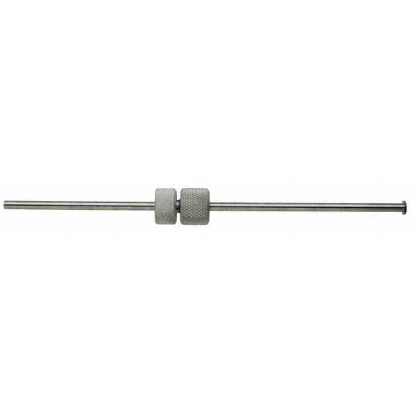 Made in USA - Satin Chrome, Micrometer Groove Checker - Apex Tool & Supply