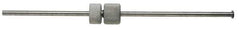 Made in USA - Satin Chrome, Micrometer Groove Checker - 6 Inch Overall Length, 1/8 Inch Rod Diameter, For Use with Starrett 440 Groove Depth Gages - Apex Tool & Supply