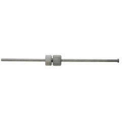 Made in USA - Satin Chrome, Micrometer Groove Checker - Apex Tool & Supply