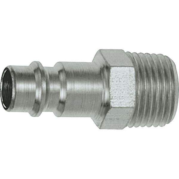 Dynabrade - Male NPT Pneumatic Hose Plug - Steel, 1/4" Body Diam - Apex Tool & Supply